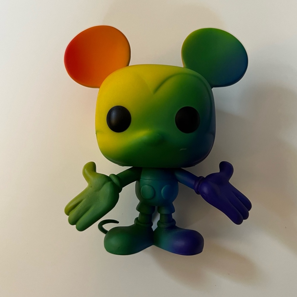 Rainbow Pride Mickey Mouse Funko Pop Out Of Box